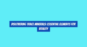 Discovering Trace Minerals: Essential Elements for Vitality